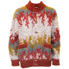 Unisex 1970's Reversible Missoni Knit Bomber Jacket 12