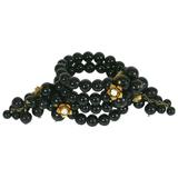 Miriam Haskell Bracelet portefeuille jais