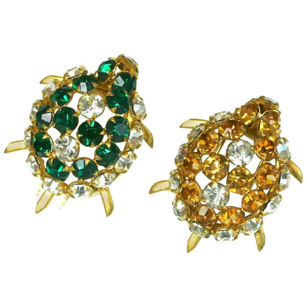  Roger Jean-Pierre Couture Turtle  Depose Clip  Brooches  For Sale