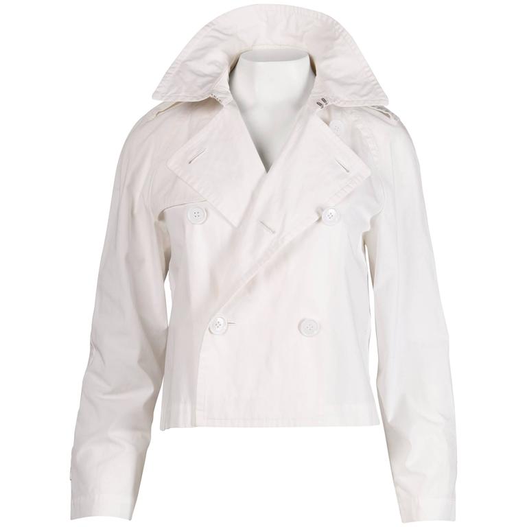 comme des garcons white jacket
