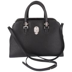 Philipp Plein 'Government' Top Handle Bag - black leather