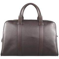 Tom Ford Brown Buckley Leather Travel Trapeze Bag Briefcase