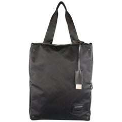 Y's by YOHJI YAMAMOTO MANDARINA Black Nylon Crossbody Tote Bag