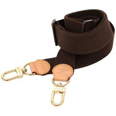Louis Vuitton Adjustable Brown Cotton Shoulder Strap