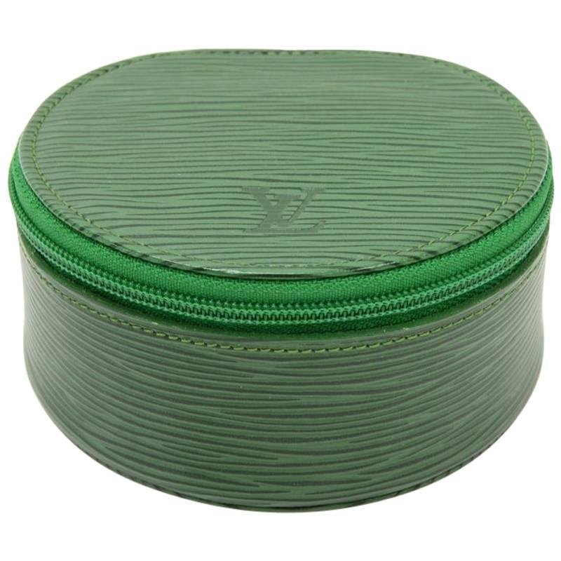 Louis Vuitton Ecrin Bijoux Green Epi Leather Jewelry Case 