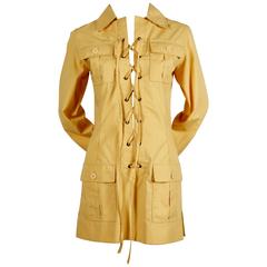 very rare 1968 YVES SAINT LAURENT safari tunic