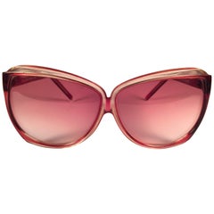 New Vintage Balenciaga Clear & Rose Pink Sunglasses 1970's Sunglasses