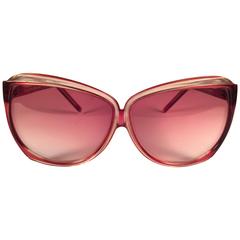 New Vintage Balenciaga Clear & Rose Pink Sunglasses 1970's Sunglasses 4