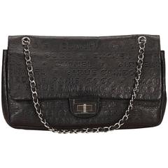 Chanel Black Calf Leather Jumbo Unlimited Flap Bag 12