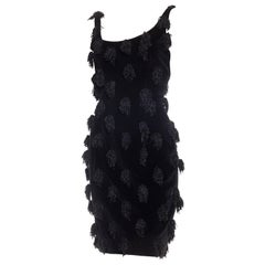 Stephen Sprouse Tasseled Velvet Dress 12
