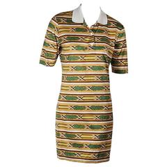 Multicolor Vintage Hermès Striped Shirtdress 4