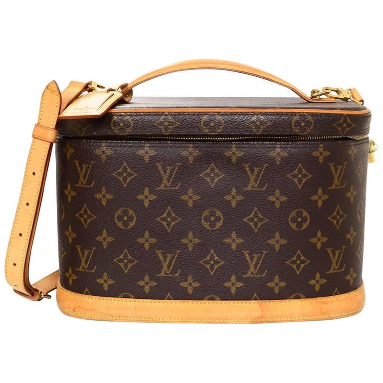 Louis Vuitton Monogram Nice Train Travel Case w/ Strap For Sale at 1stDibs louis vuitton nice