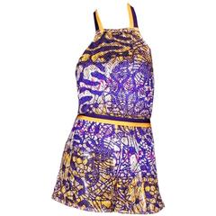 Colorful Missoni Open Back Mini Playsuit Jumpsuit 2