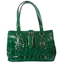 Green Suarez Alligator Tote Bag