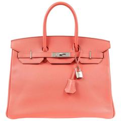 HermĆØs Pink Flamingo Epsom Birkin- 35 cm with PHW 9