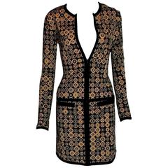 Stunning Chanel CC Logo Skirt Suit Ensemble 10