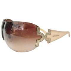 Bvlgari Pale Pink & Swarovski Crystal Sunglasses