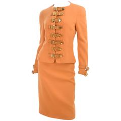 Gianni Versace Couture Iconic Fall 1992 Collection- Bondage Skirt Suit 8