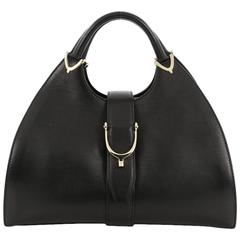 Gucci Stirrup Top Handle Bag Leather Large