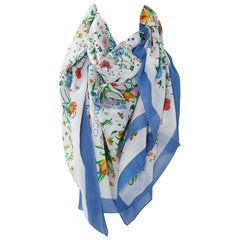 Großer Gucci-Schal mit Flora-Print