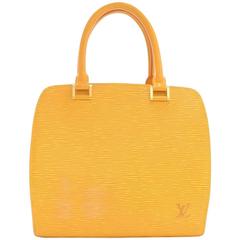 Vintage Louis Vuitton Pont Neuf Yellow Epi Leather Hand Bag
