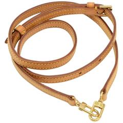 Louis Vuitton Brown Cowhide Leather Adjustable Shoulder Strap For Small Bags