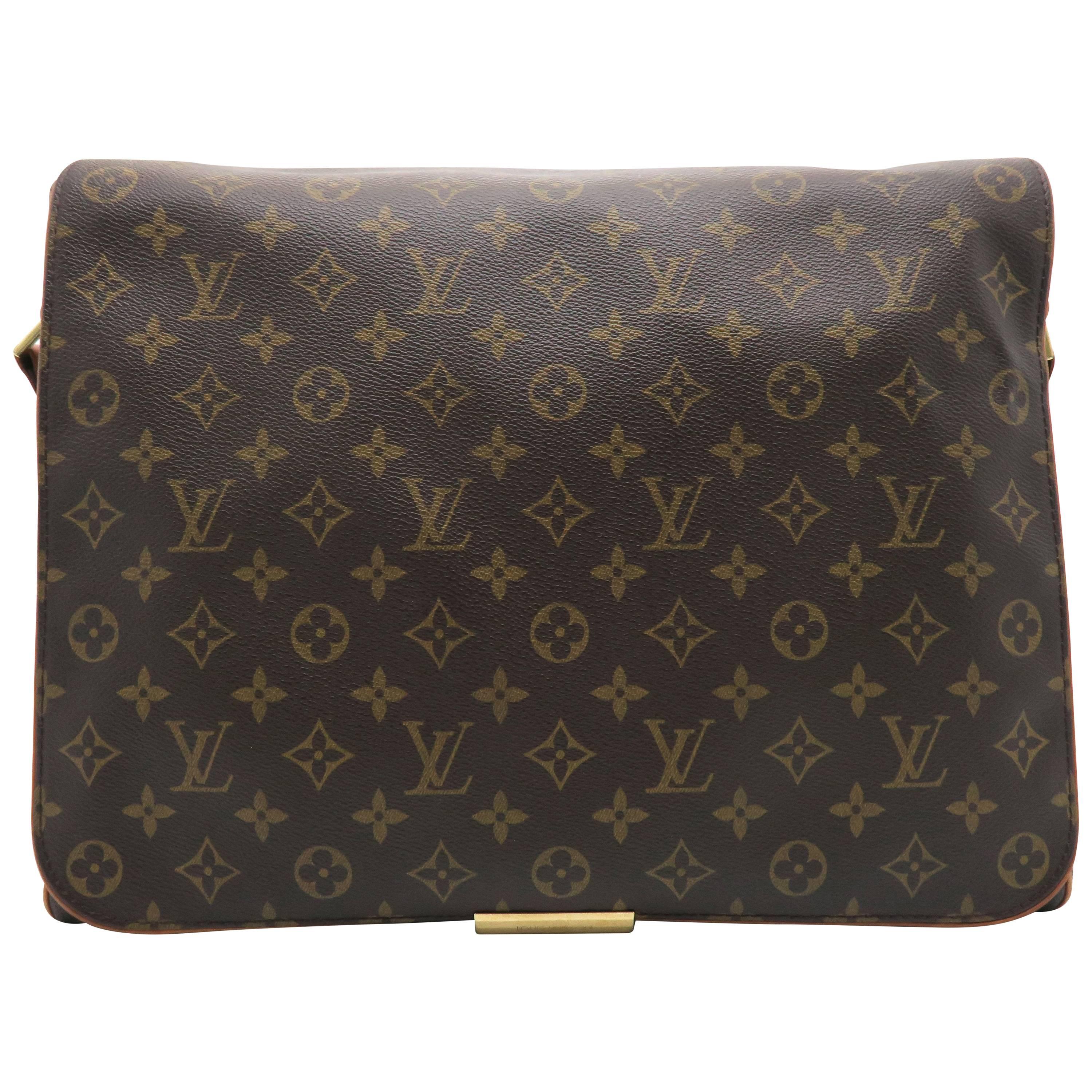 Louis Vuitton Abbeses Brown Monogram Canvas Shoulder Bag