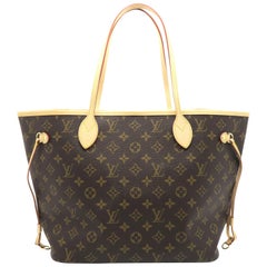 Louis Vuitton Neverfull MM Brown Monogram Canvas Shoulder Bag