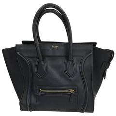 Celine Luggage Handbag Smooth Leather Mini 12