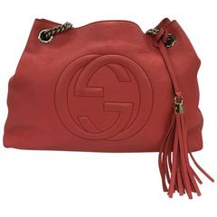Gucci Soho Shoulder Bag Chain Strap Leather Medium