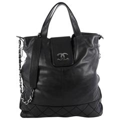Chanel Expandable Ligne Messenger Bag Leather Large 7