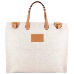 Hermes Kaba Tote Toile and Leather GM Hermes Kaba Tote Toile and Leather GM