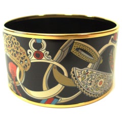 Hermes Les Etriers Enamel Bracelet Large size 6 cm / BRAND NEW