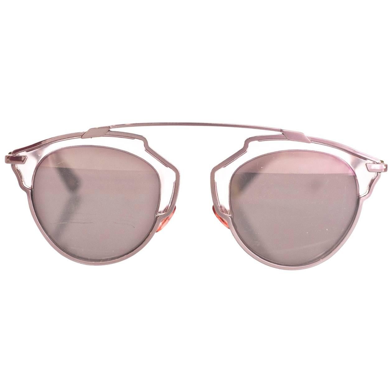 christian dior rose gold sunglasses