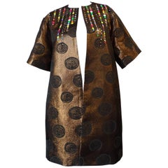 Libertine Rainbow Studded Metallic Swing Coat