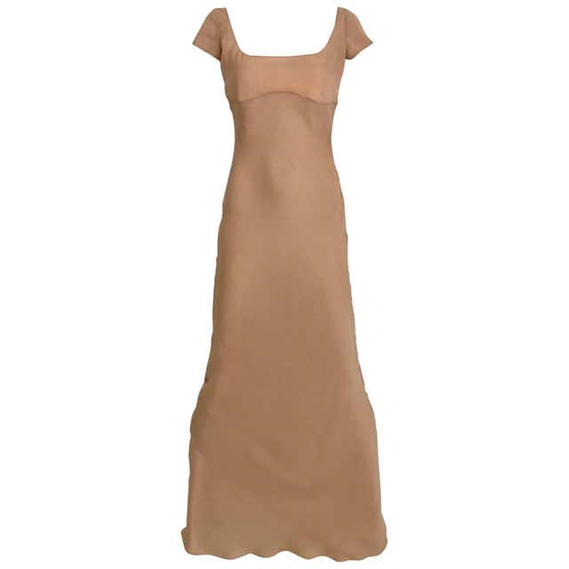 1960s Multi Color Metallic Silk Brocade Dress with Embellishment For ...