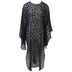 Julio Black Chiffon Tunic/Caftan