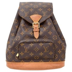 Retro Louis Vuitton Moyen Montsouris MM Monogram Canvas Backpack Bag 