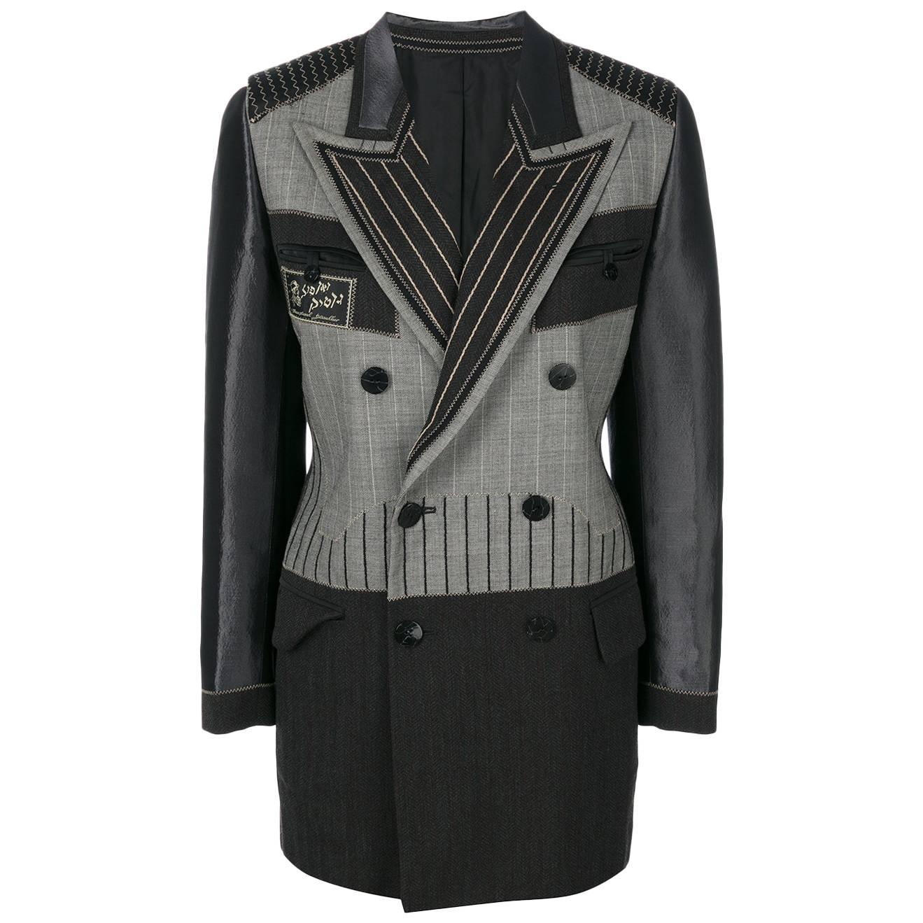 "Les rabbins chic"  1993 JEAN PAUL GAULTIER   double-breasted tailored jacket   For Sale