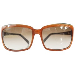 La Perla Burnt Orange Large Sunglasses
