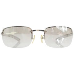 Burberry Silver Small Frame Sunglasses