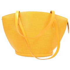 Louis Vuitton Saint Jacques GM Yellow Epi Leather Shoulder Bag 