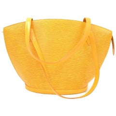 Louis Vuitton Saint Jacques GM Yellow Epi Leather Shoulder Bag 11