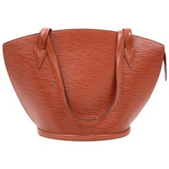 Vintage Louis Vuitton Saint Jacques GM Brown Epi Leather Shoulder Bag