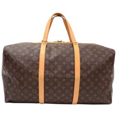 Pre-owned Louis Vuitton 1990-2000 Sac Souple 35 Travel Bag In Brown