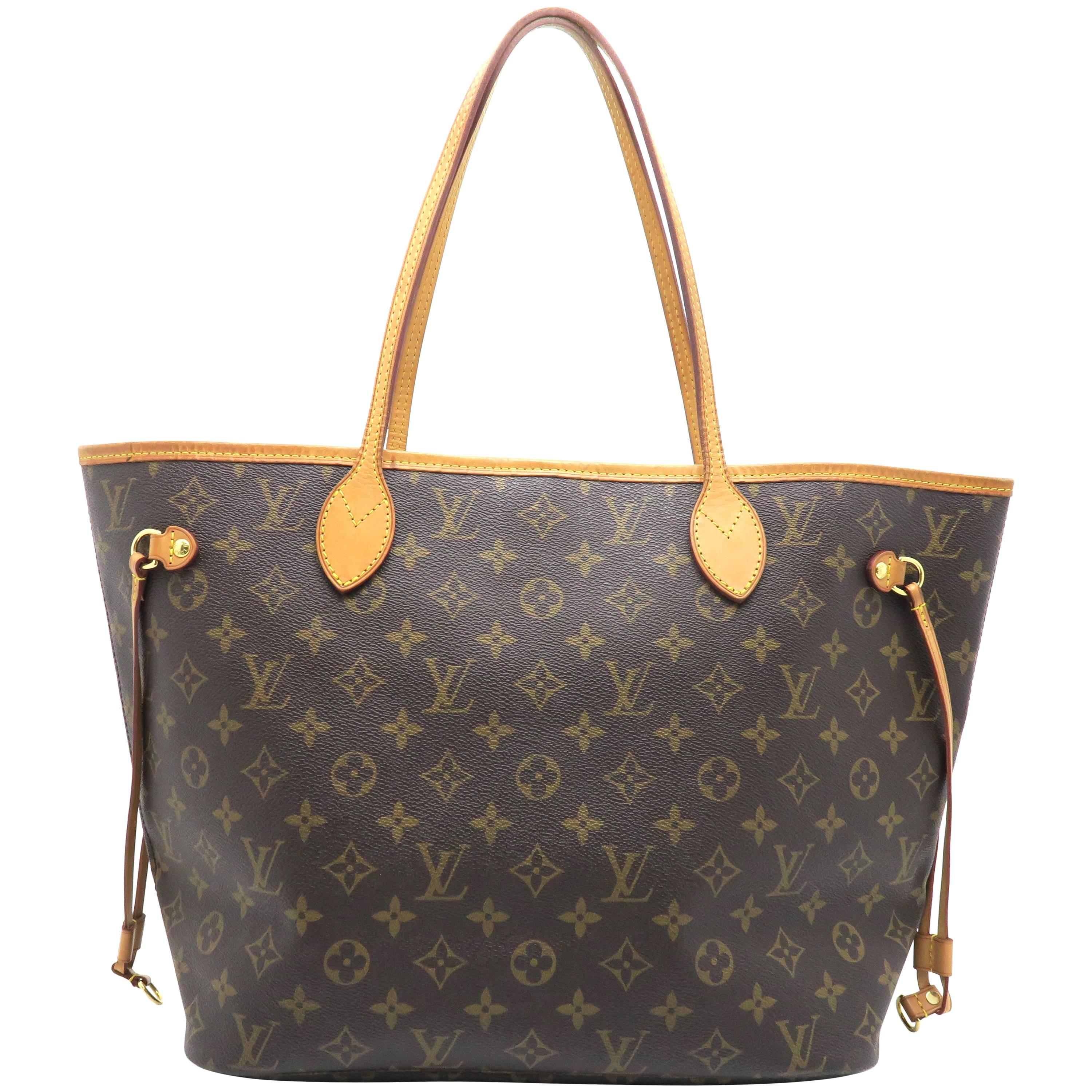 Louis Vuitton Neverfull MM Brown Monogram Shoulder Bag