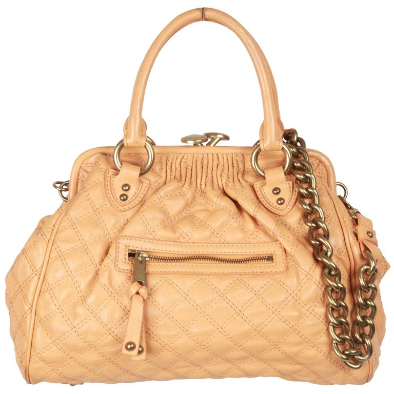 Marc Jacobs Cream Quilted Leather STAM Doctor Bag For Sale at 1stDibs