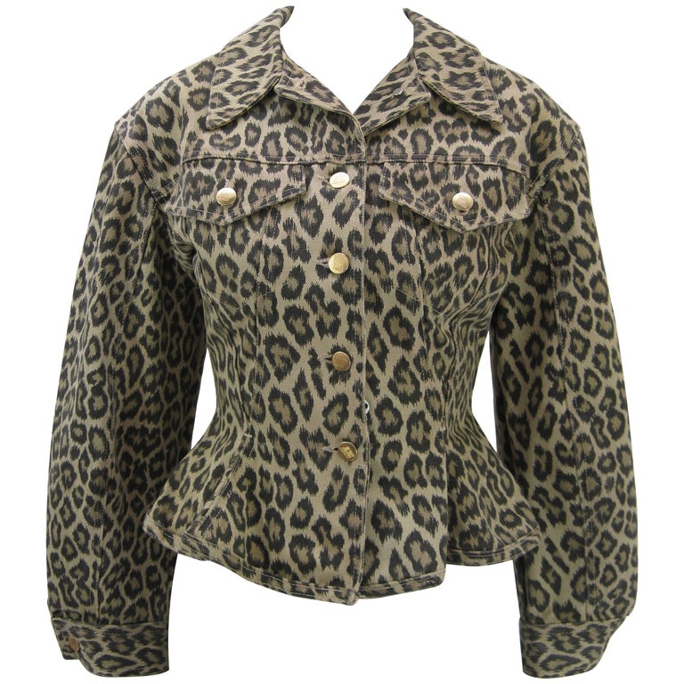 Junior Gaultier Leopard Print Corset Jacket
