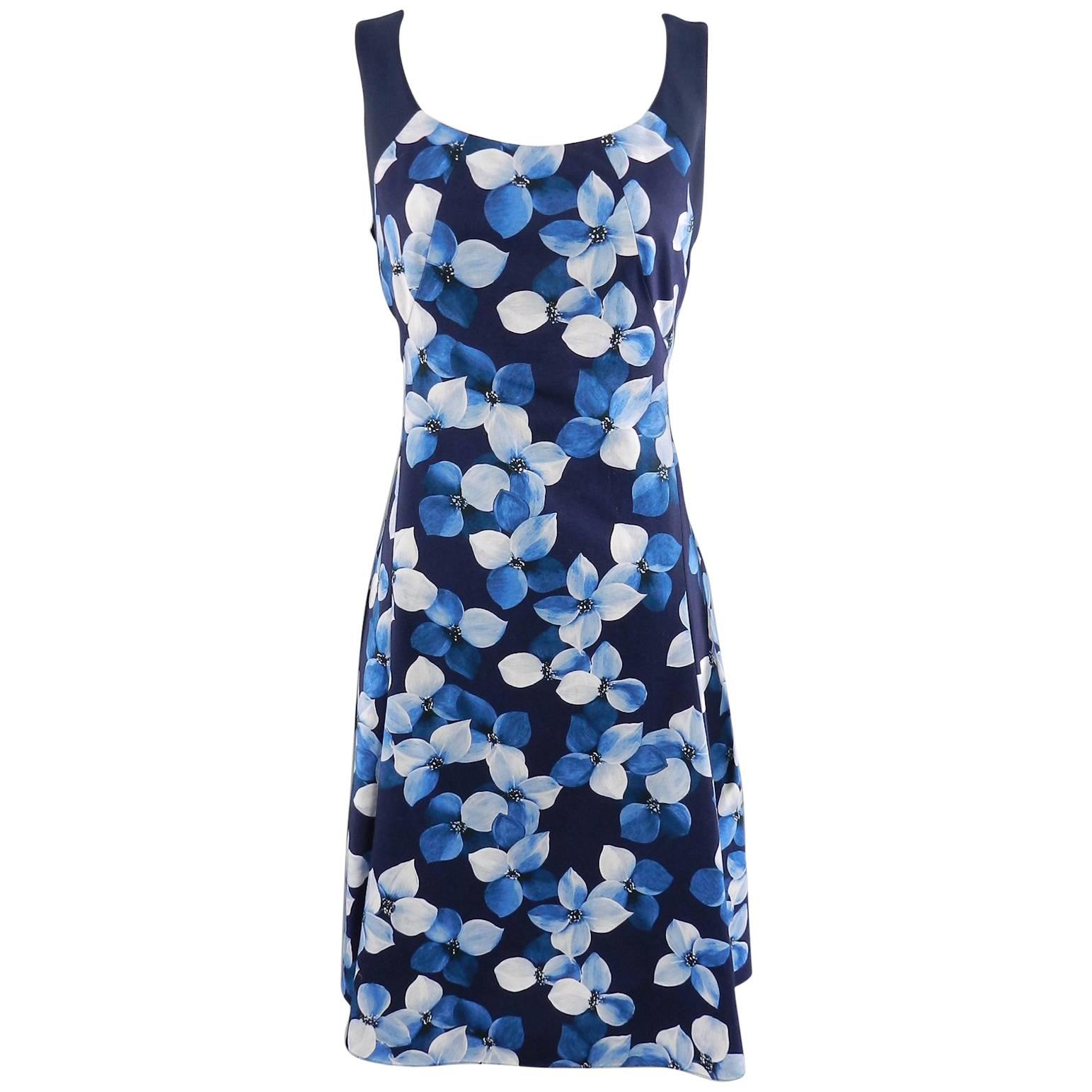 Jason Wu Blue Floral Cotton Dress