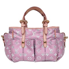 Louis Vuitton Limited Edition Pink/Silver Monogram Pastel Glitter Cabas GM Bag